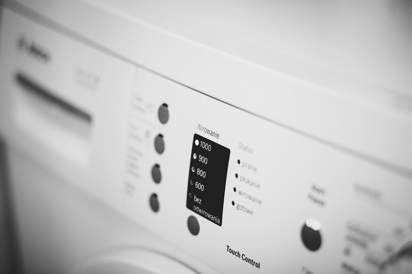 mando de control de una lavadora secadora